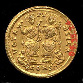 Gold Solidus of Valens (364–78), Gold, Byzantine