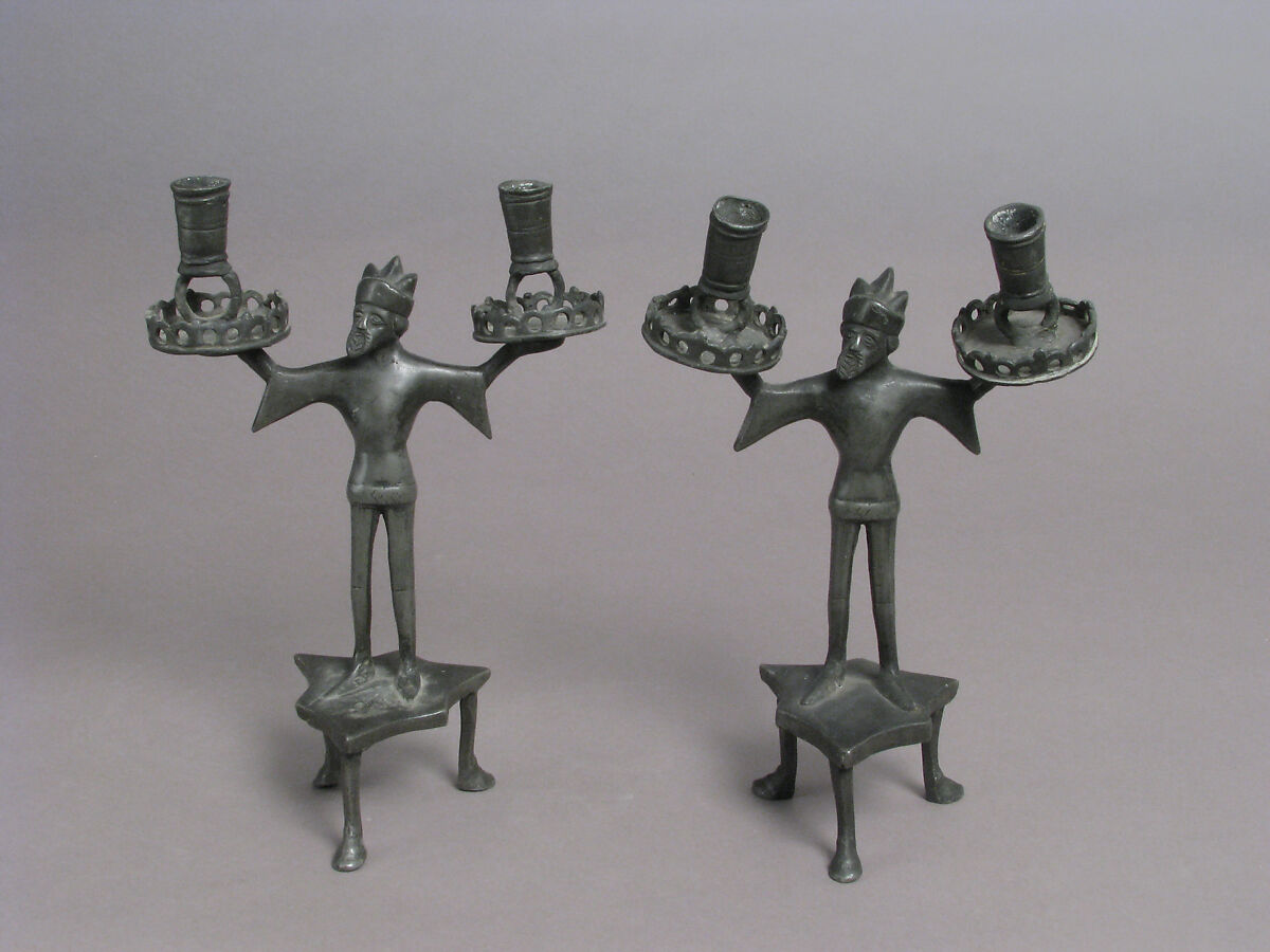 Candelabra, Pewter, German (?)