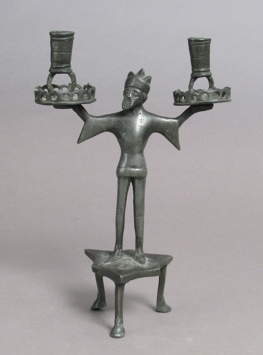 Candelabra, Pewter, German (?) 