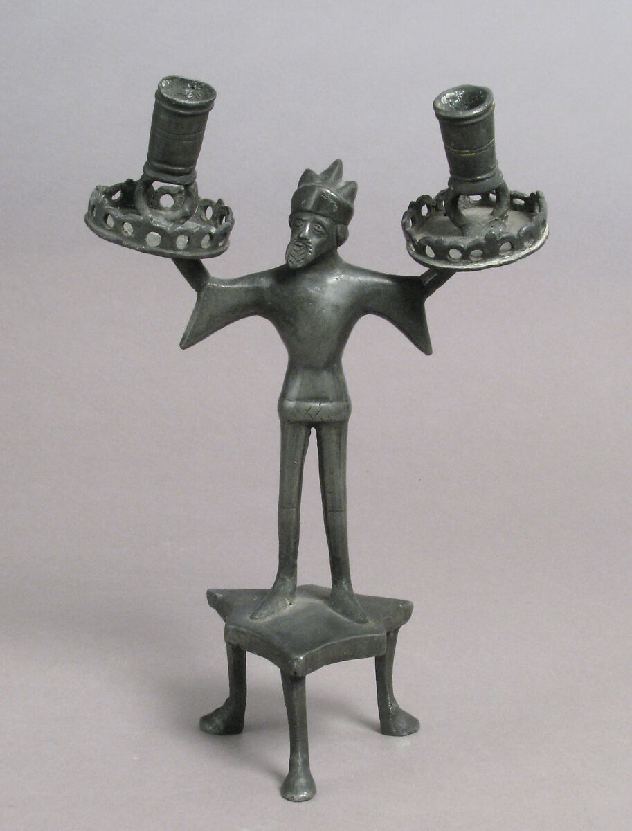 Candelabra, Pewter, German (?) 