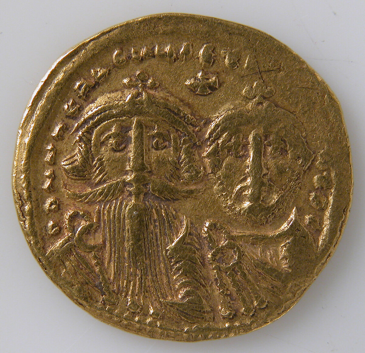 Solidus of Heraclius and Heraclius Constantine, Gold, Byzantine