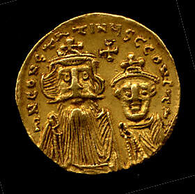 Gold Solidus of Constans II (641–68), Gold, Early Byzantine 