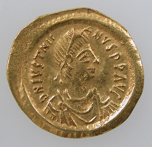 Gold Tremissis of Emperor Justinian I