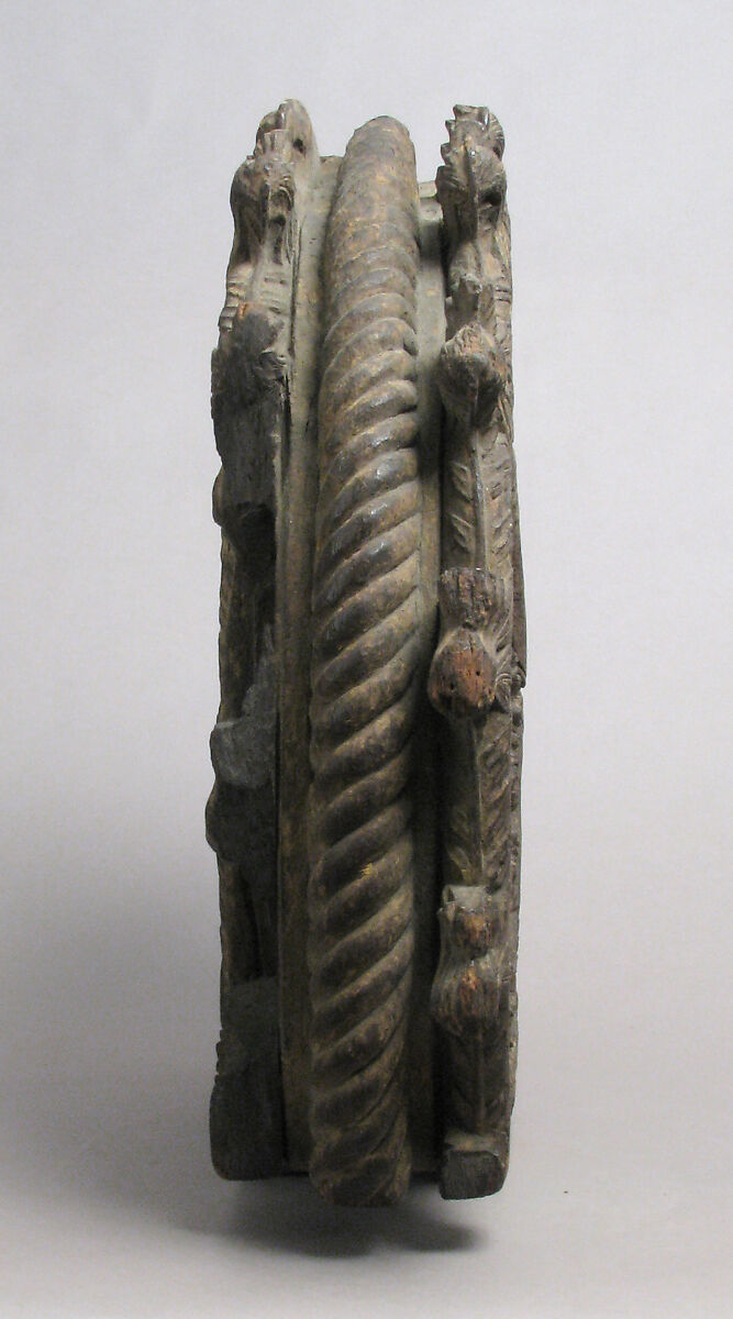 Boss or Volute, Oak with traces of polychromy and gilding, British or South Netherlandish