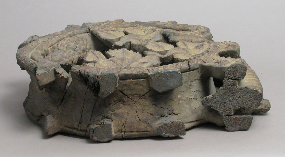 Boss or Volute, Oak with traces of polychromy and gilding, British or South Netherlandish