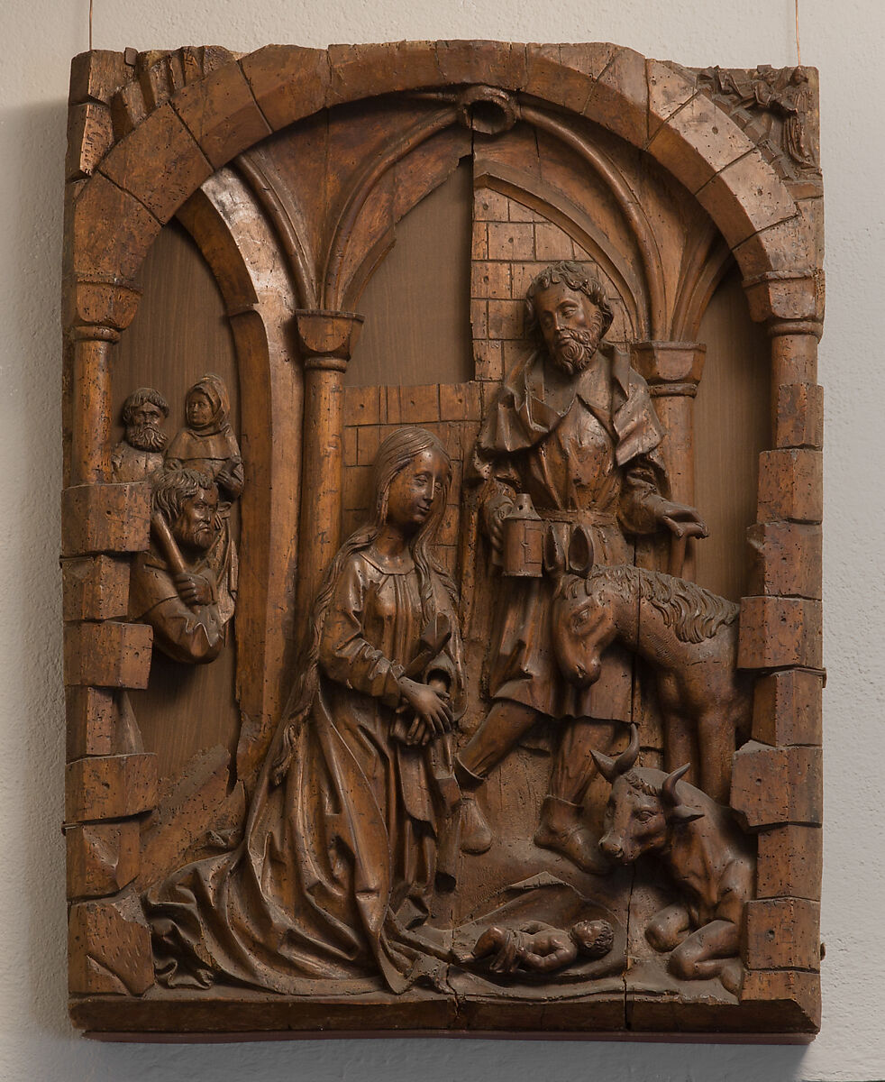 Nativity, Alsatian Master, Limewood, German 