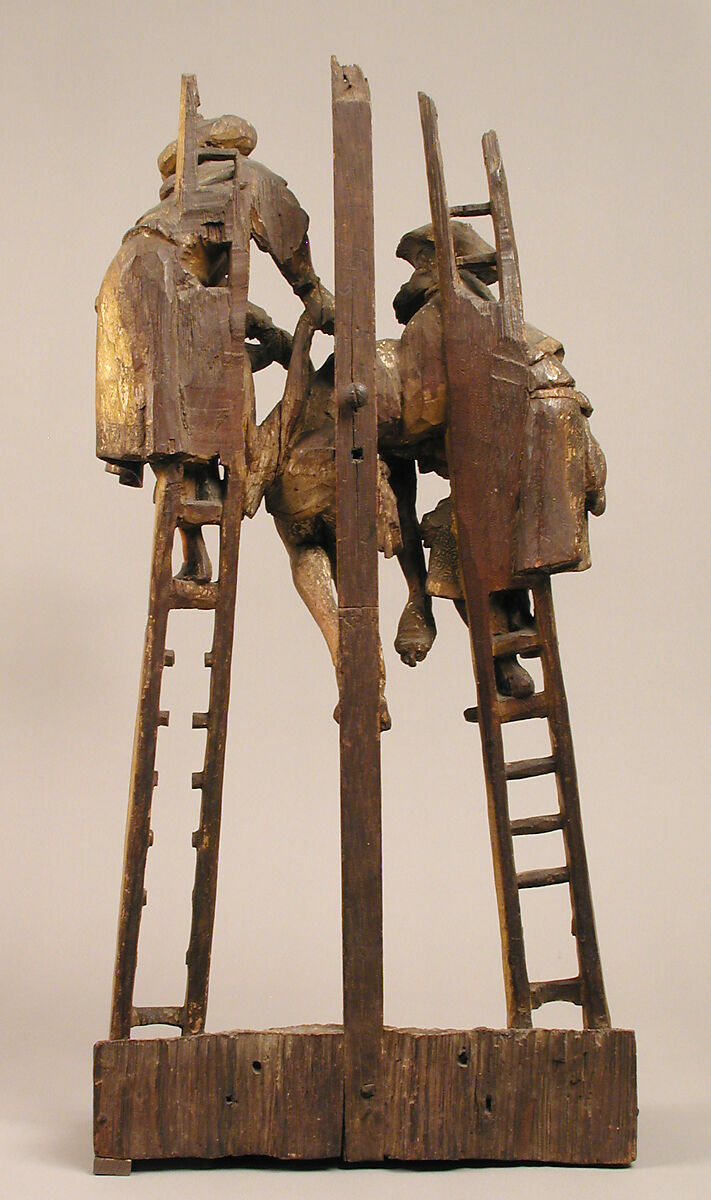 Descent from the Cross, Oak, polychromy and gilding, South Netherlandish