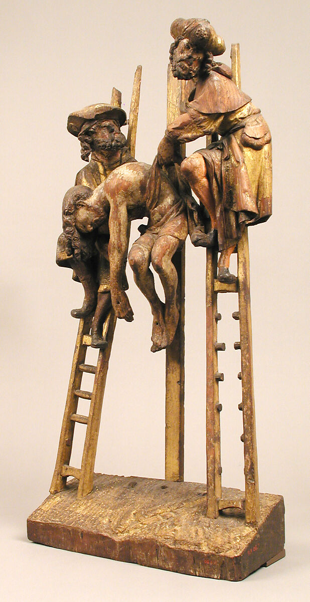 Descent from the Cross, Oak, polychromy and gilding, South Netherlandish