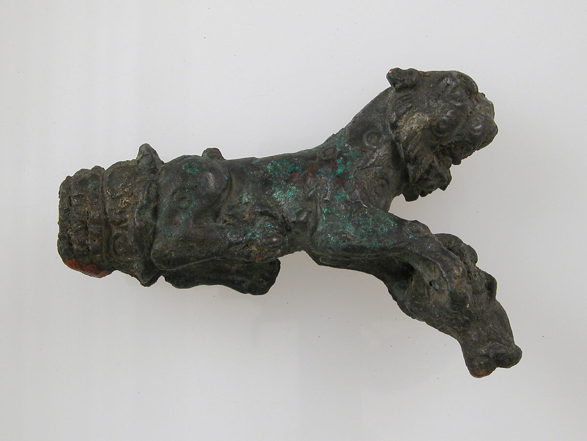 Key Handle or Knife Handle, Copper alloy, Roman