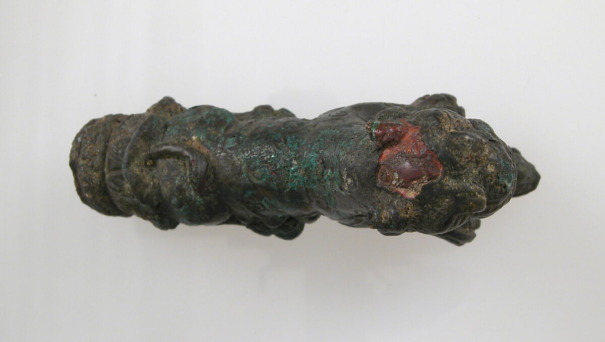 Key Handle or Knife Handle, Copper alloy, Roman