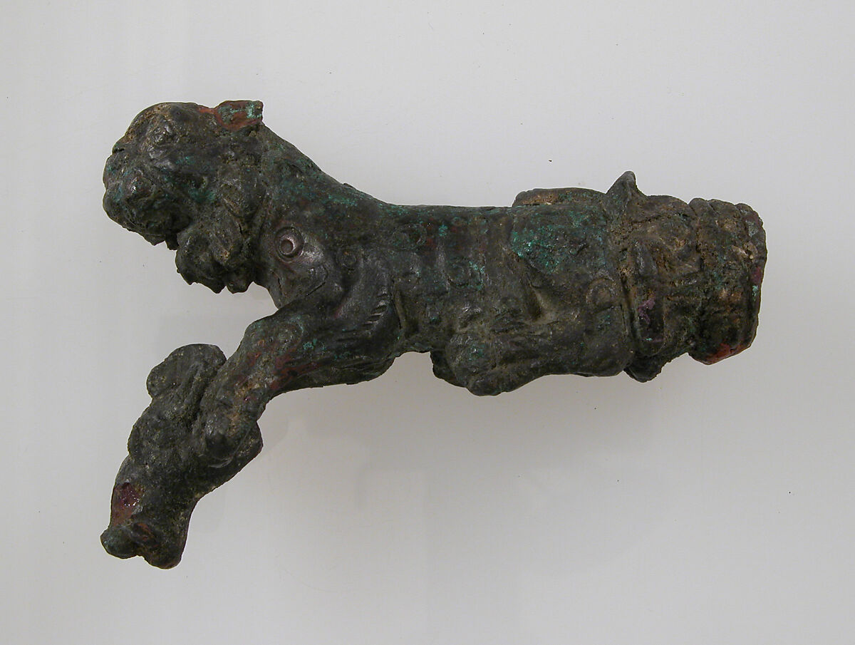 Key Handle or Knife Handle, Copper alloy, Roman 