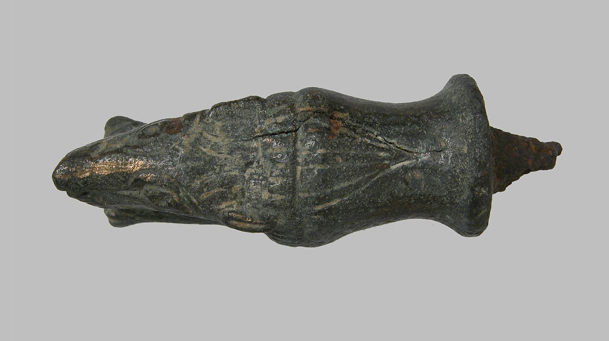 Key Handle, Copper alloy, iron, Roman