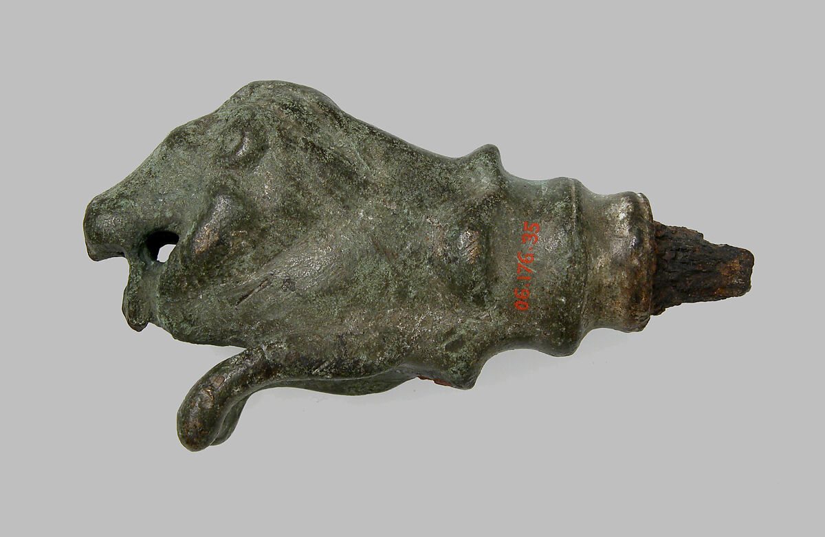 Key Handle, Copper alloy, iron, Roman