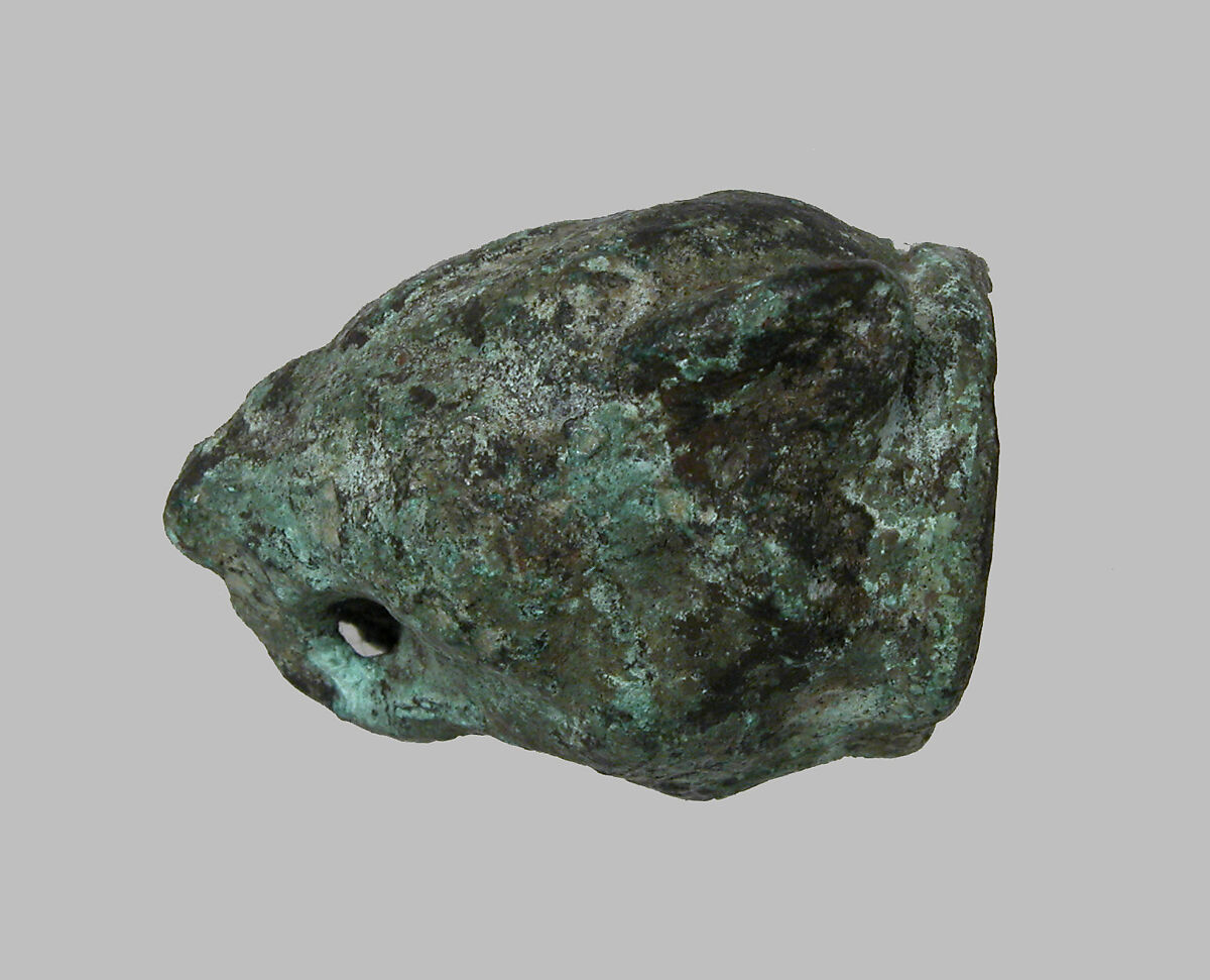 Fragment of Key Handle, Copper alloy, Roman