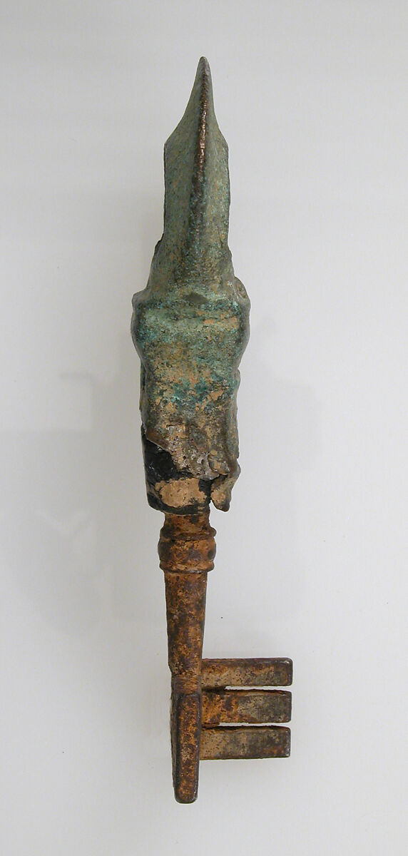 Key with Bow, Copper alloy, iron, Roman