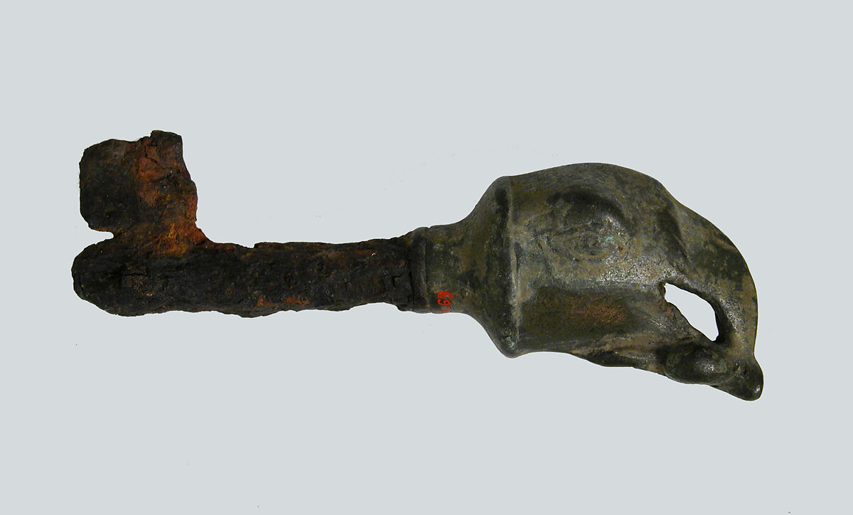 Key, Copper alloy, iron, Roman 