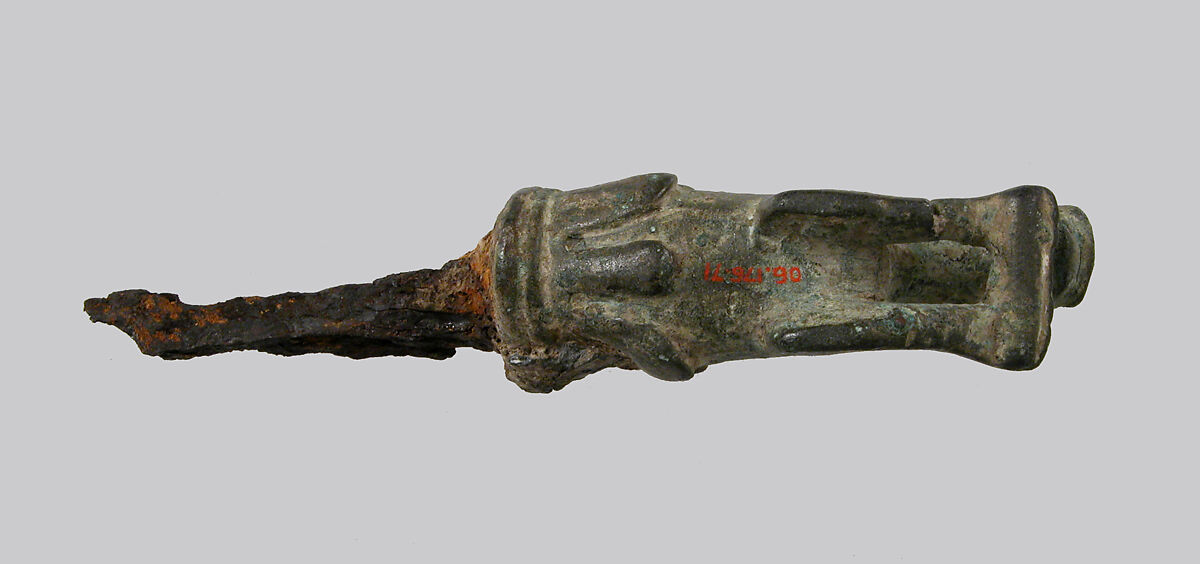 Key Handle, Copper alloy, iron, Roman