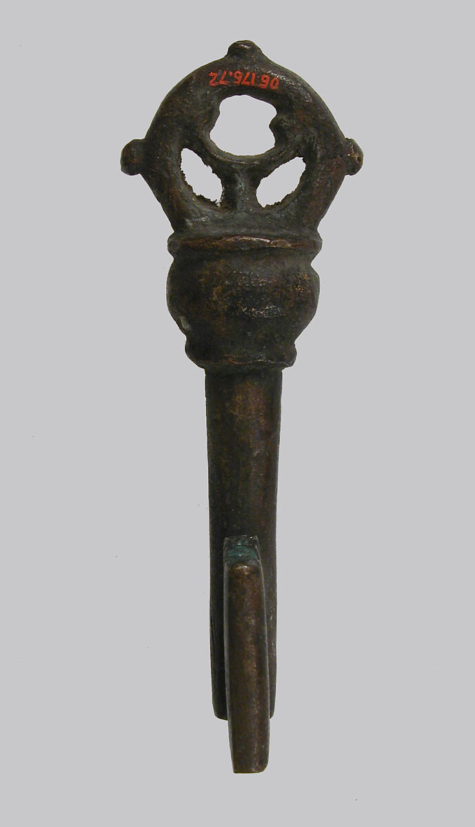 Key Handle, Copper alloy, Roman 