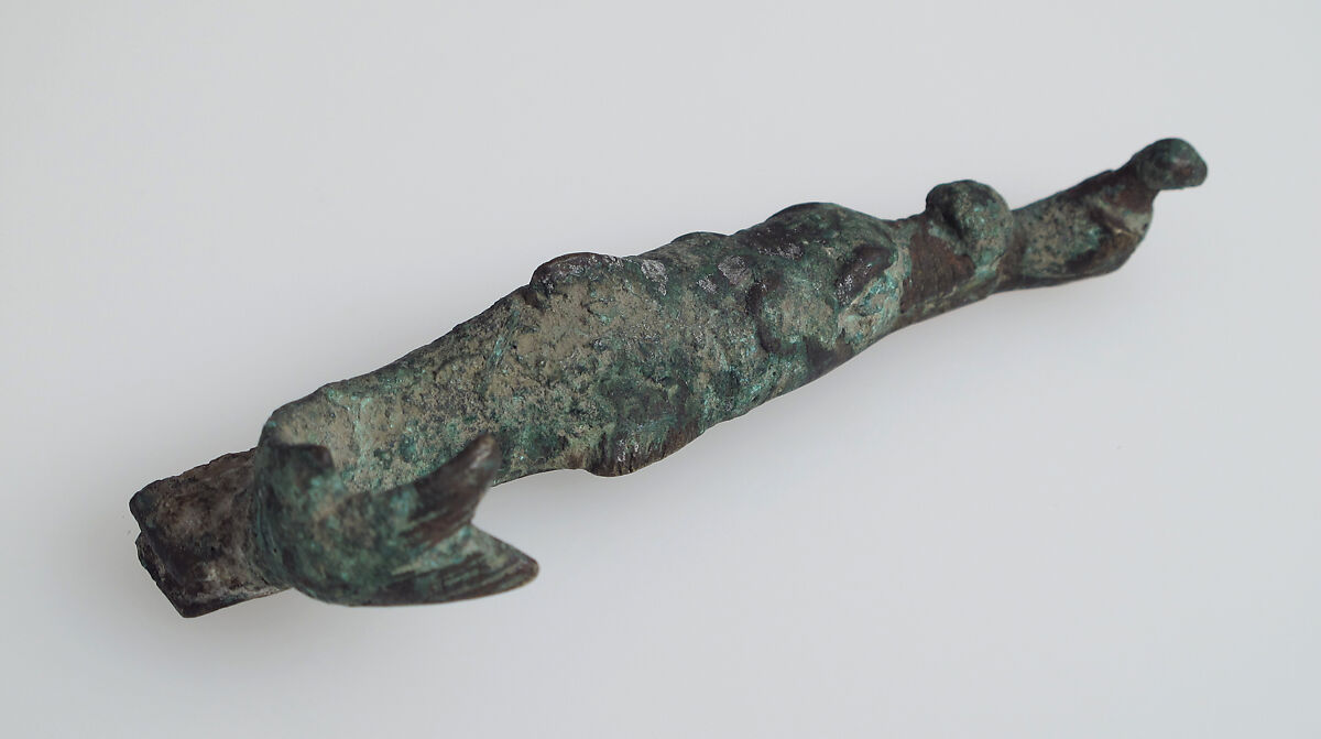 Key Handle or Knife Handle, Copper alloy, Roman