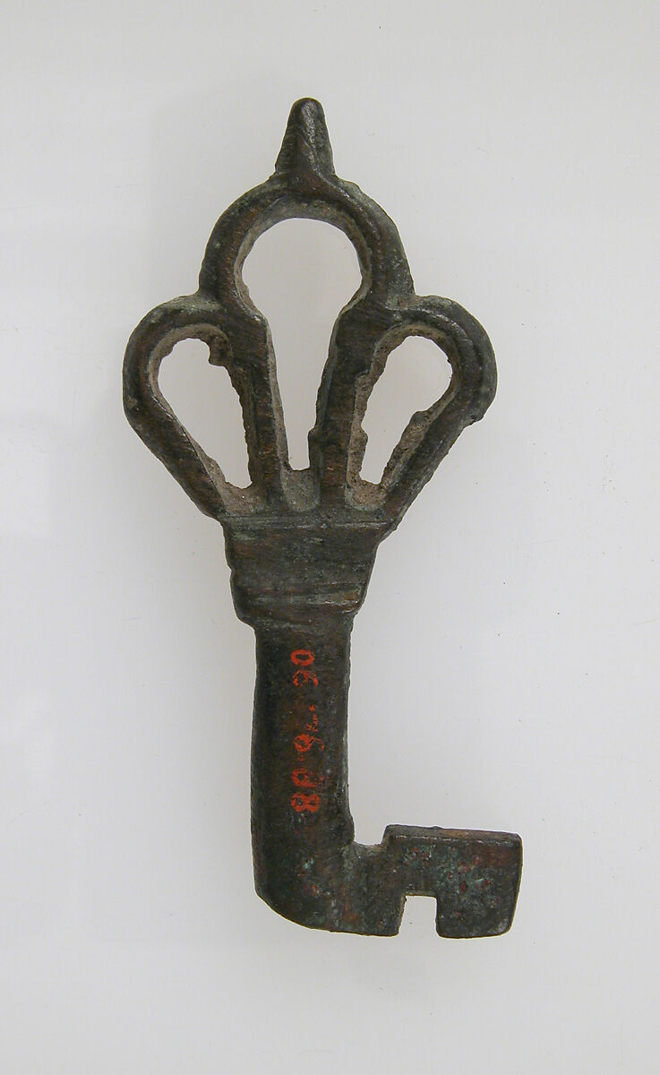 Key, Copper alloy, Roman