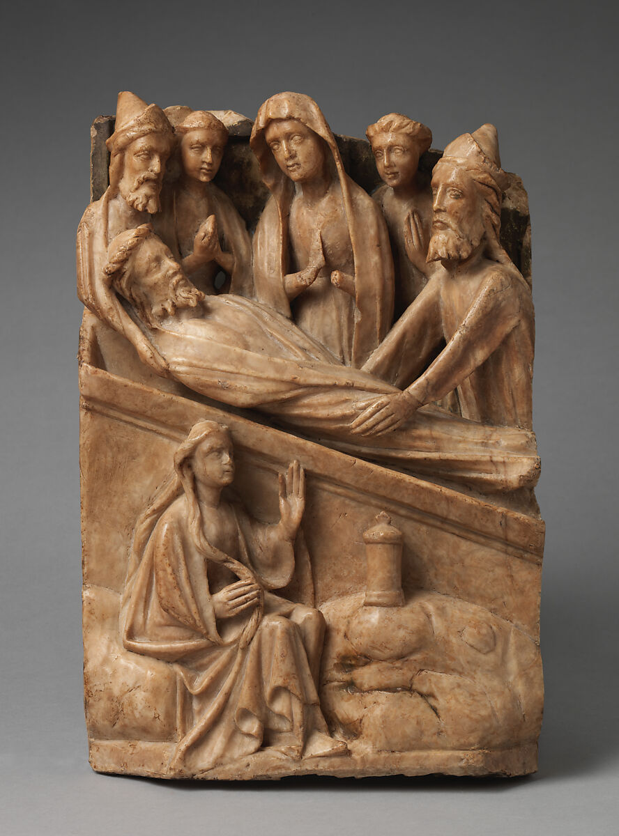 The Entombment, School of Nottingham (British), Alabaster, British 