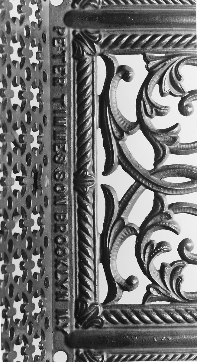 Bench, Peter Timmes (active 1878–1903), Cast iron, American