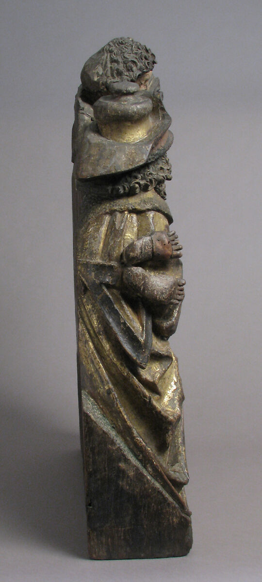 The Entombment of Christ with the Virgin Mary, Saint John, Nicodemus, and Joseph of Arimathea, Wood, polychromy, gilding, North French