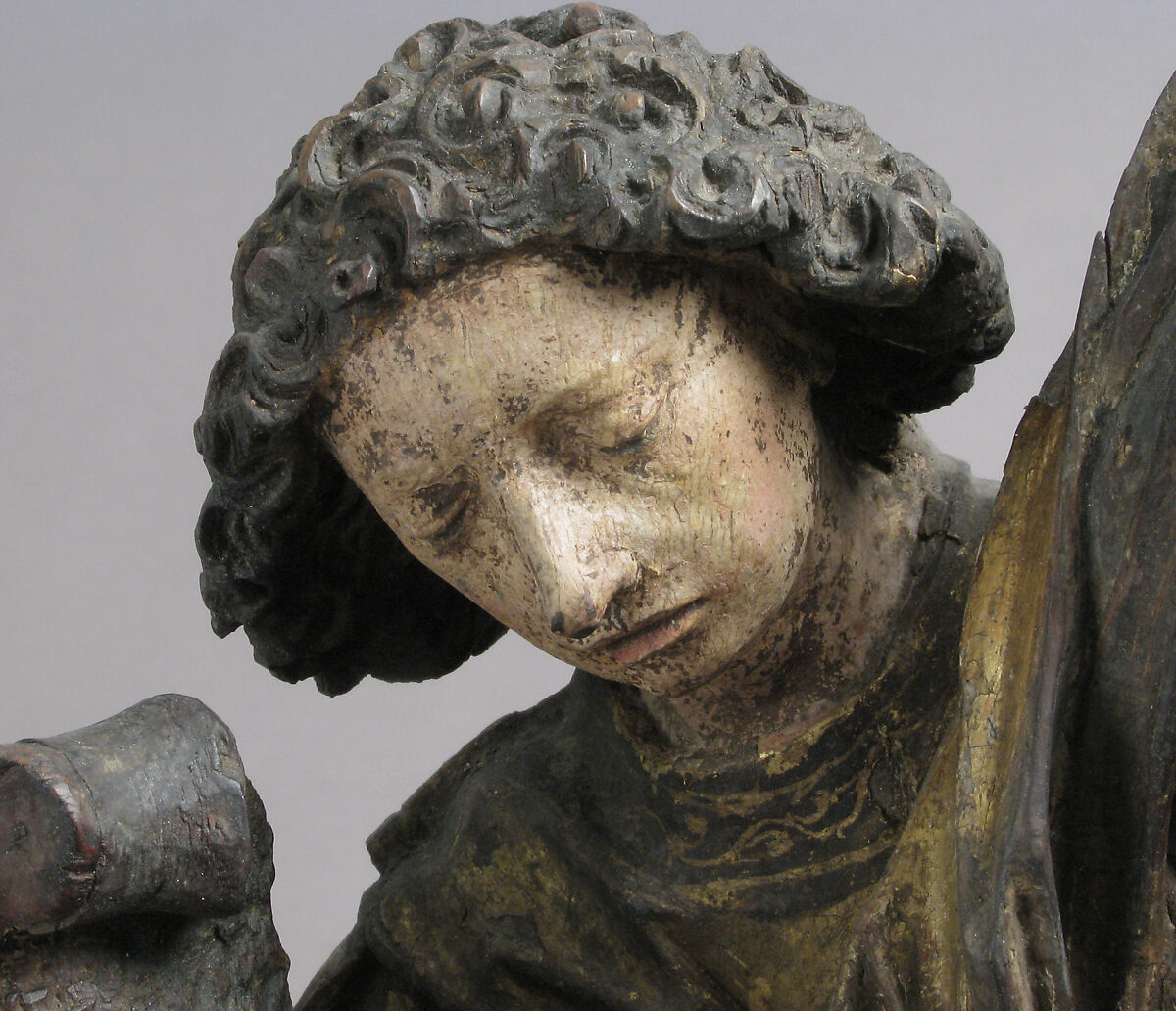 The Entombment of Christ with the Virgin Mary, Saint John, Nicodemus, and Joseph of Arimathea, Wood, polychromy, gilding, North French