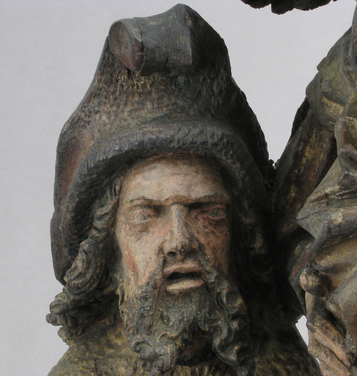 The Entombment of Christ with the Virgin Mary, Saint John, Nicodemus, and Joseph of Arimathea, Wood, polychromy, gilding, North French