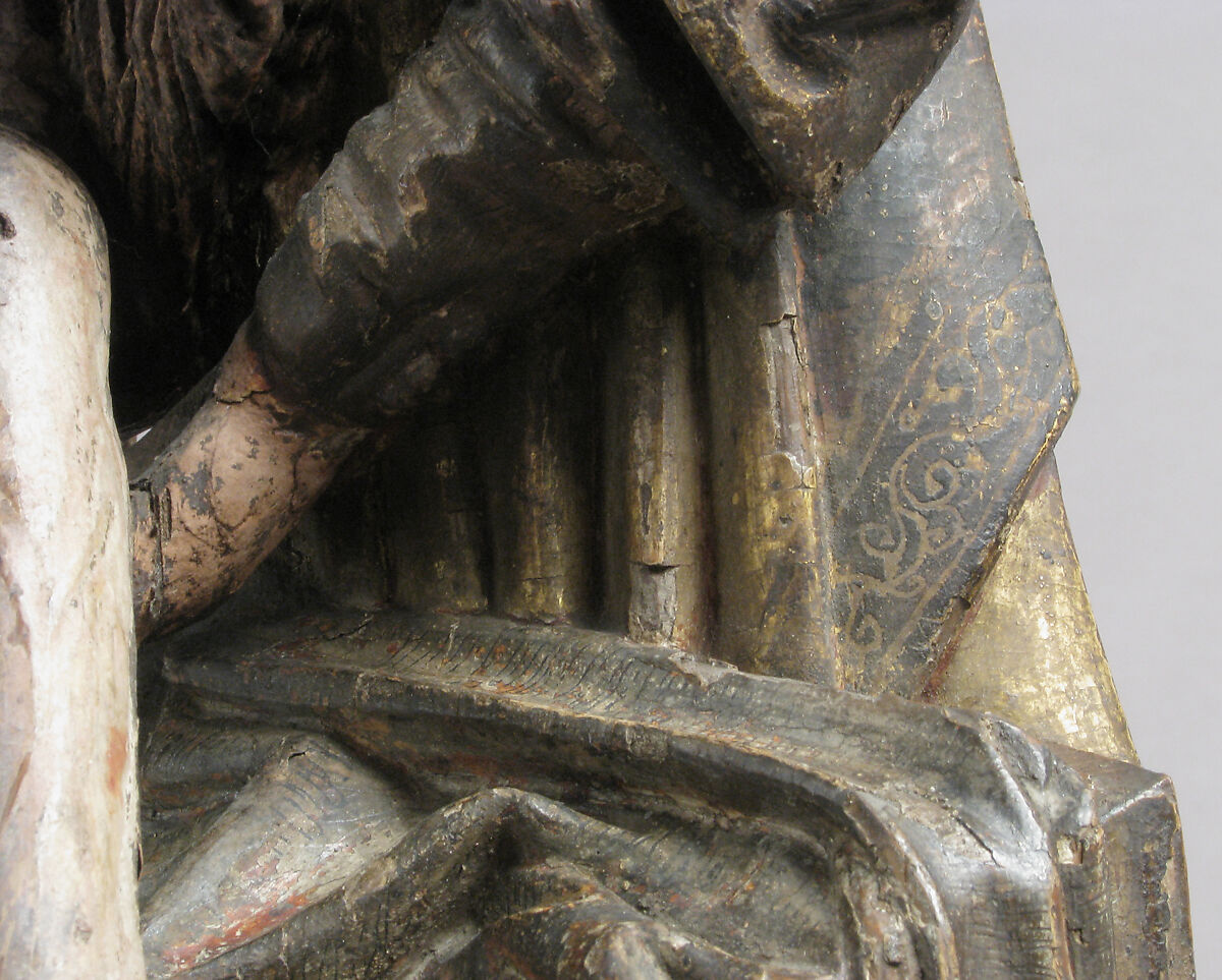 The Entombment of Christ with the Virgin Mary, Saint John, Nicodemus, and Joseph of Arimathea, Wood, polychromy, gilding, North French