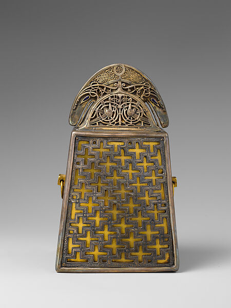 The Bell of Saint Patrick Shrine, Elkington &amp; Co. (British, Birmingham, 1829–1963), Bronze, gold, silver, gems, Irish