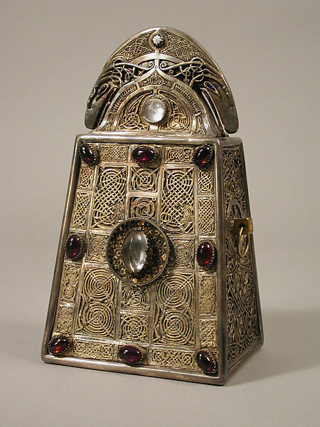 The Bell of Saint Patrick Shrine, Elkington &amp; Co. (British, Birmingham, 1829–1963), Bronze, gold, silver, gems, Irish 