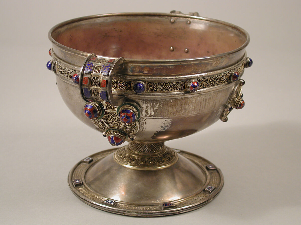 The Ardagh Chalice, Silver, cooper alloy, enamel, glass, Irish
