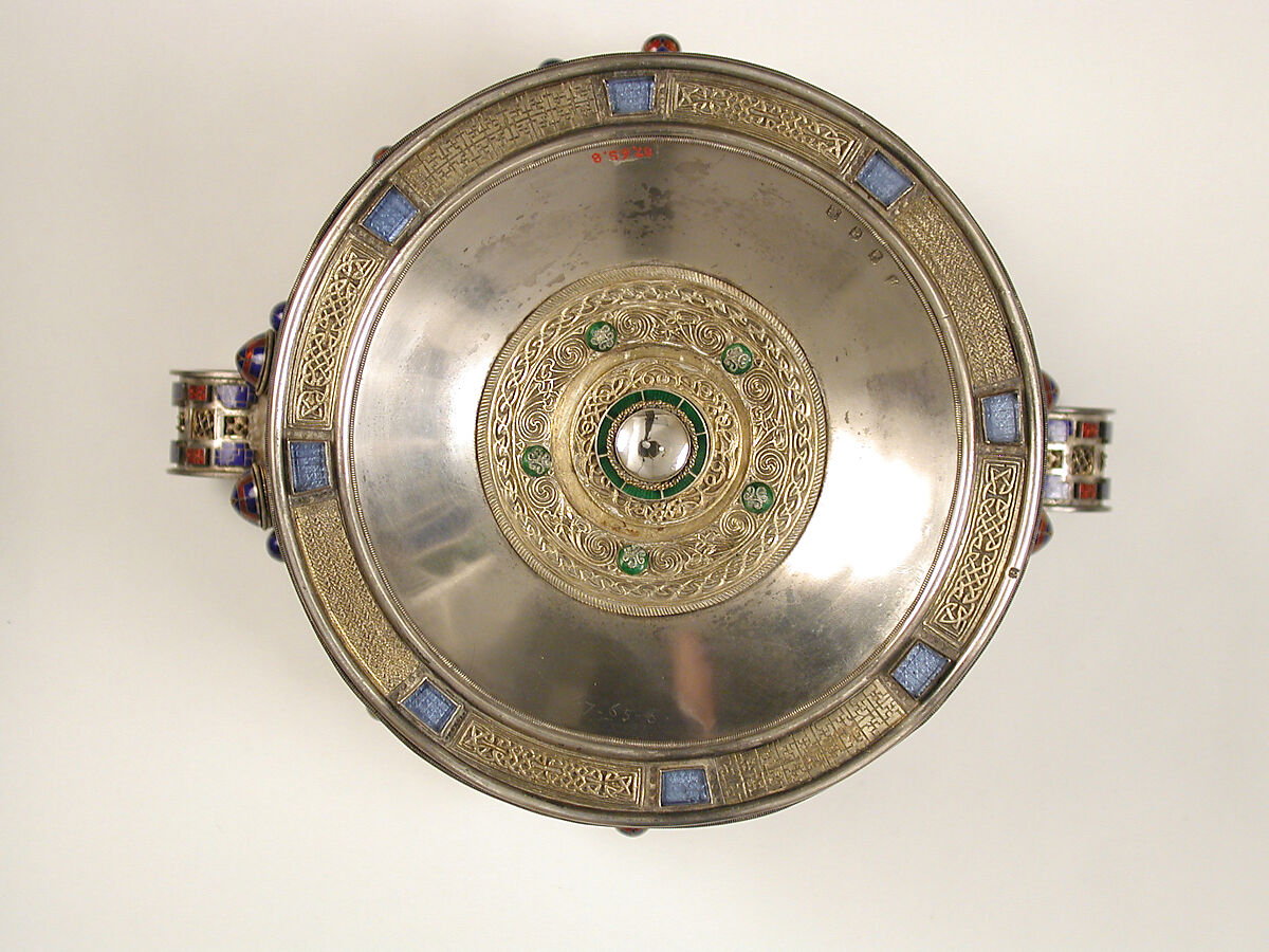 The Ardagh Chalice, Silver, cooper alloy, enamel, glass, Irish