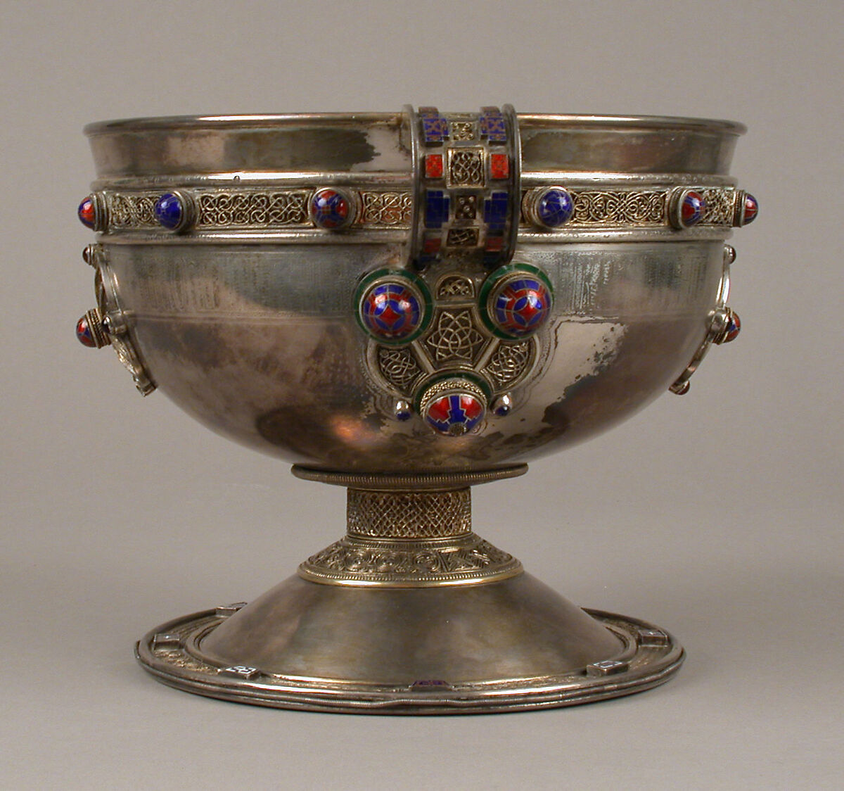 The Ardagh Chalice, Silver, cooper alloy, enamel, glass, Irish