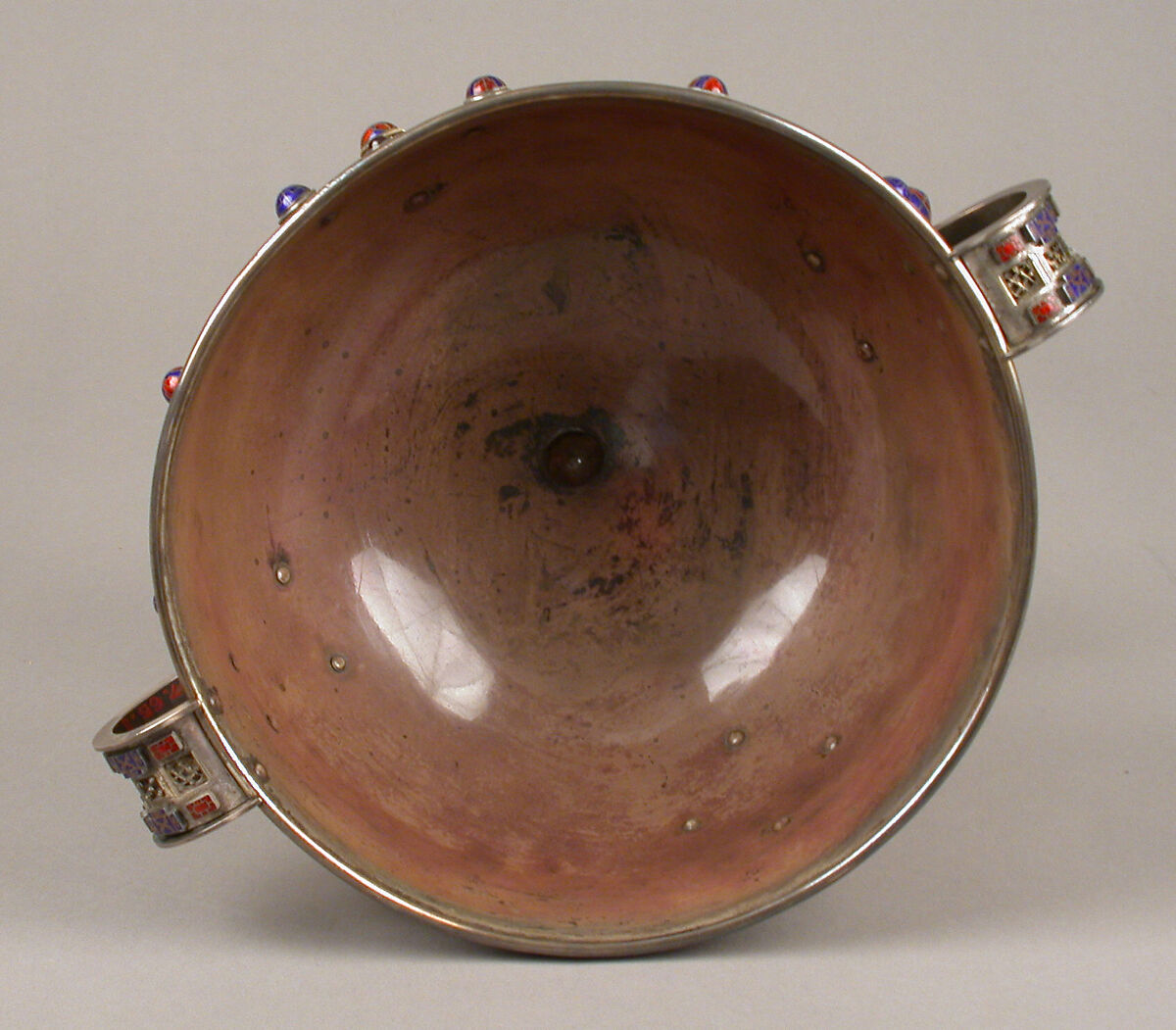 The Ardagh Chalice, Silver, cooper alloy, enamel, glass, Irish