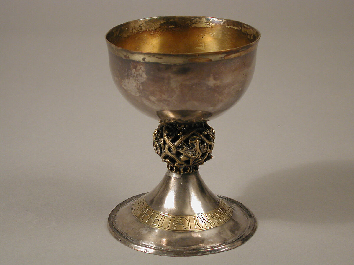 Chalice, Silver, silver gilt, Spanish 