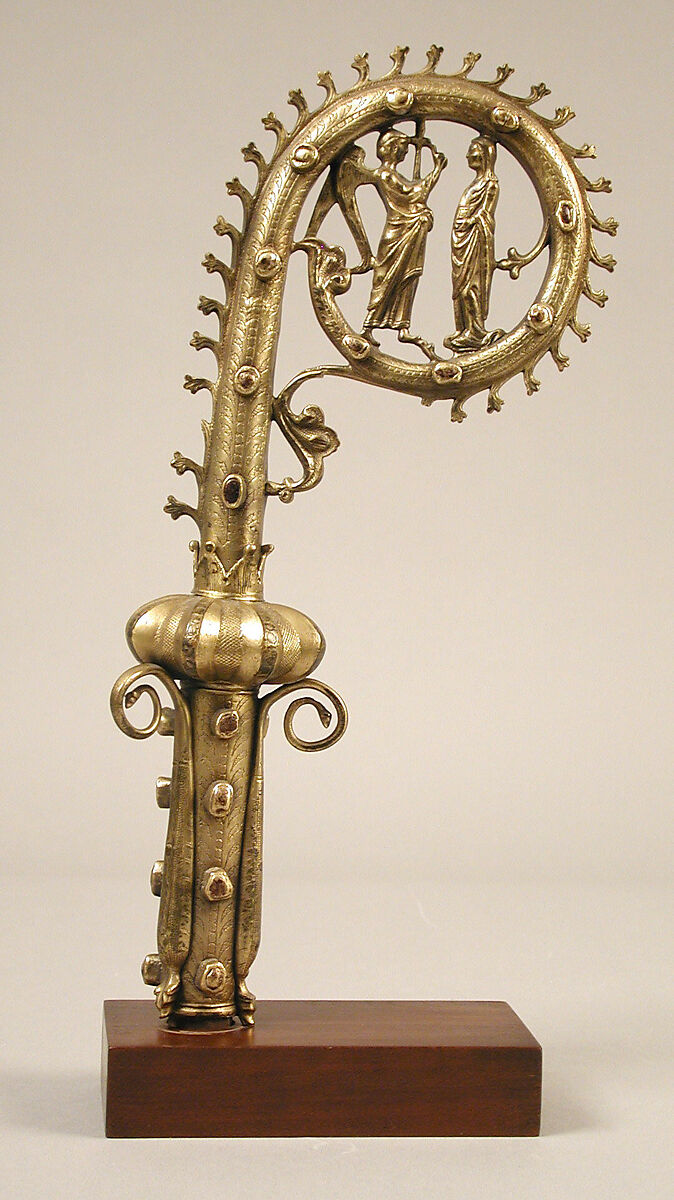 Crozier Head, Copper-gilt, French 