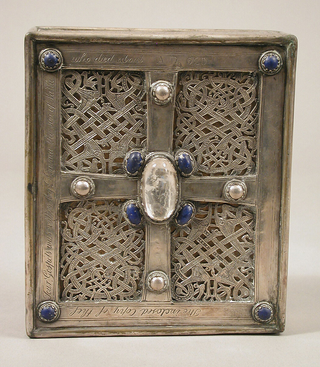 "Book of Dimma" Shrine, Bronze gilt, jewels, Irish