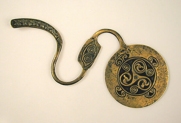 Spectacle Brooch, Bronze, Irish 