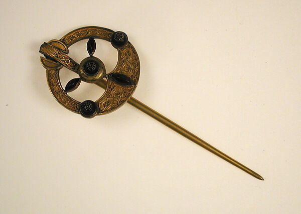 Bell Brooch, Gold, Irish 