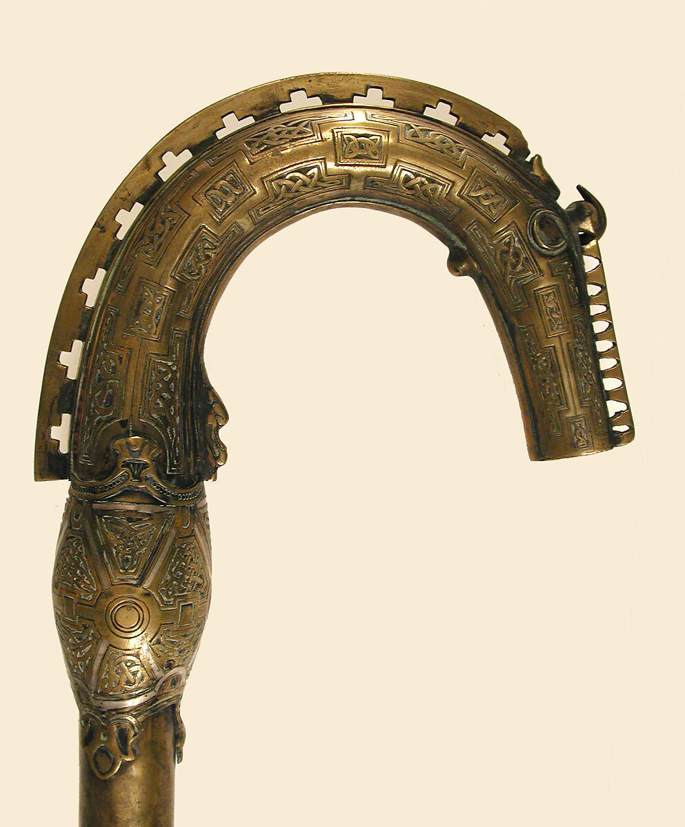 Crozier of Saint Mura, of Fahan, County Donegal, Bronze, silver, gem stones, Irish 