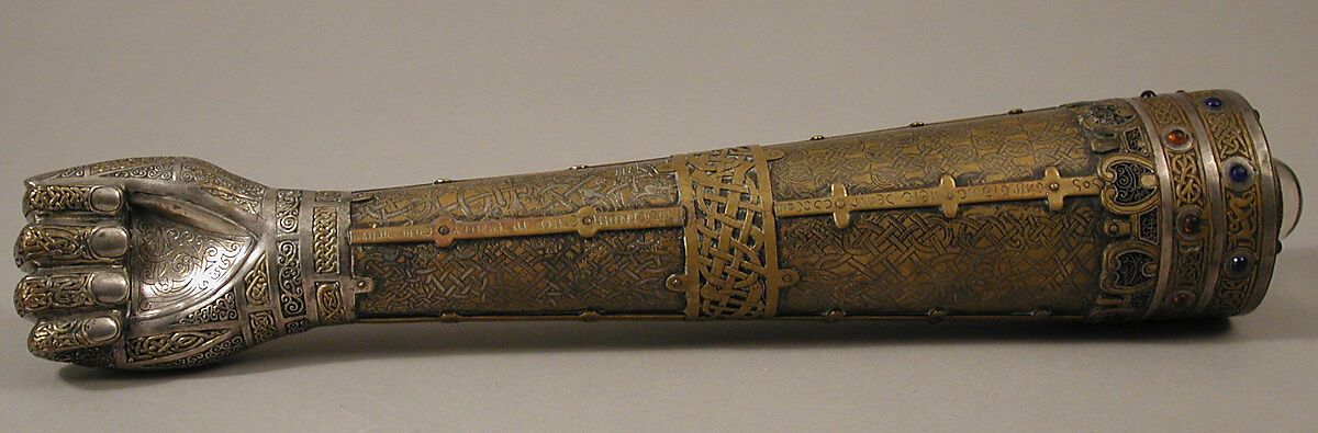 Shrine of Saint Lachtin's Arm, Bronze, silver, gem stones, Irish