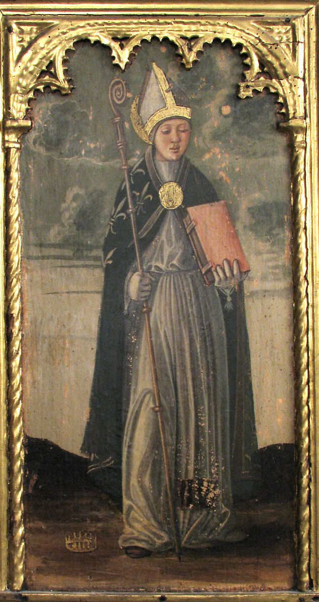 Altar Shrine with Four Saints, Italian (Venetian) Painter  , third quarter of 15th century, Oil and gold leaf on wood panel, Italian