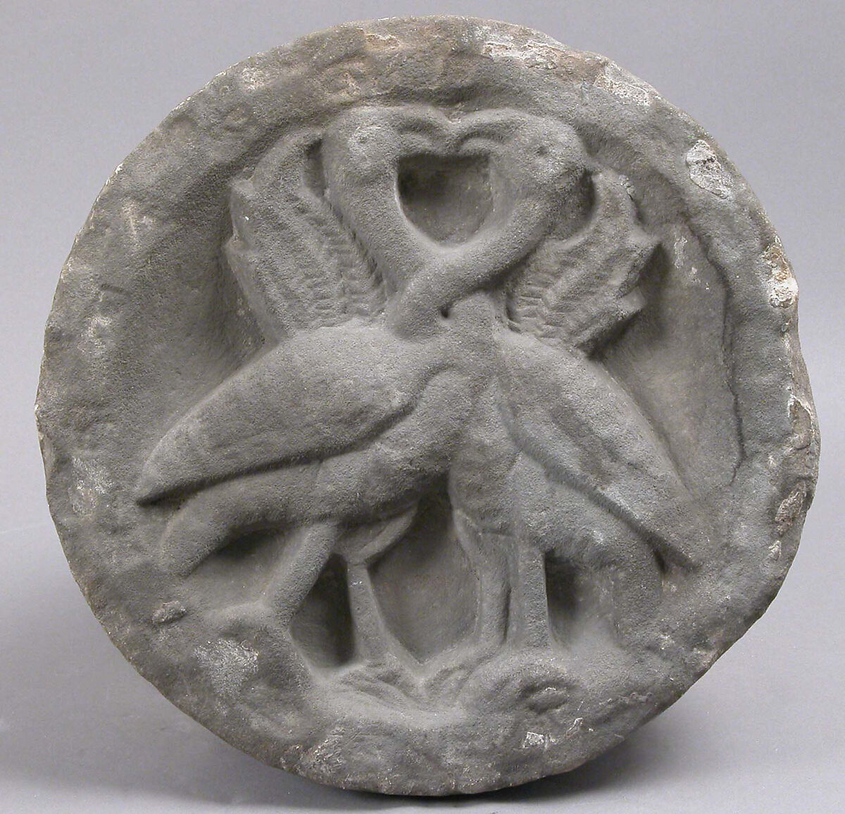 Decorative Roundel, Marble (Pentelic marble from mouth Pentelikon, Athens (Greece)), Italian