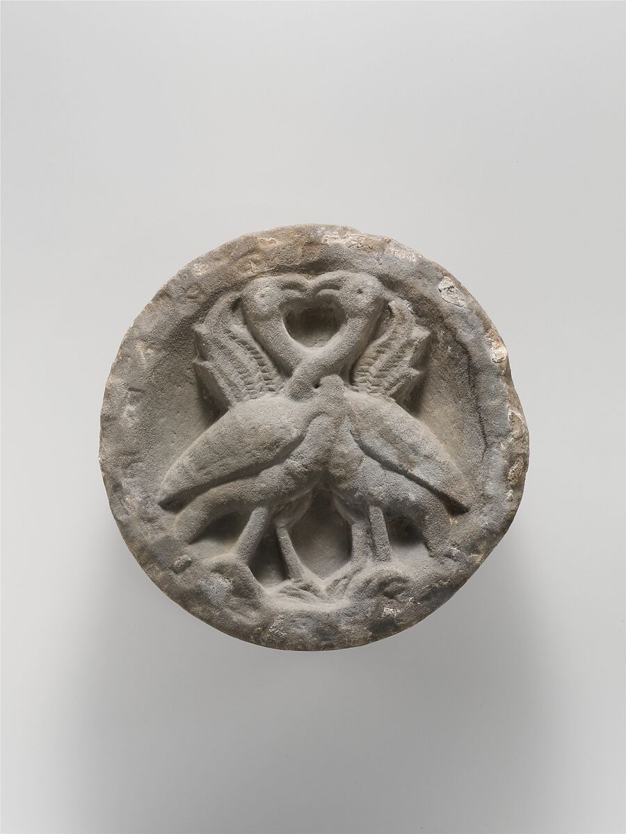 Decorative Roundel, Marble (Pentelic marble from mouth Pentelikon, Athens (Greece)), Italian 