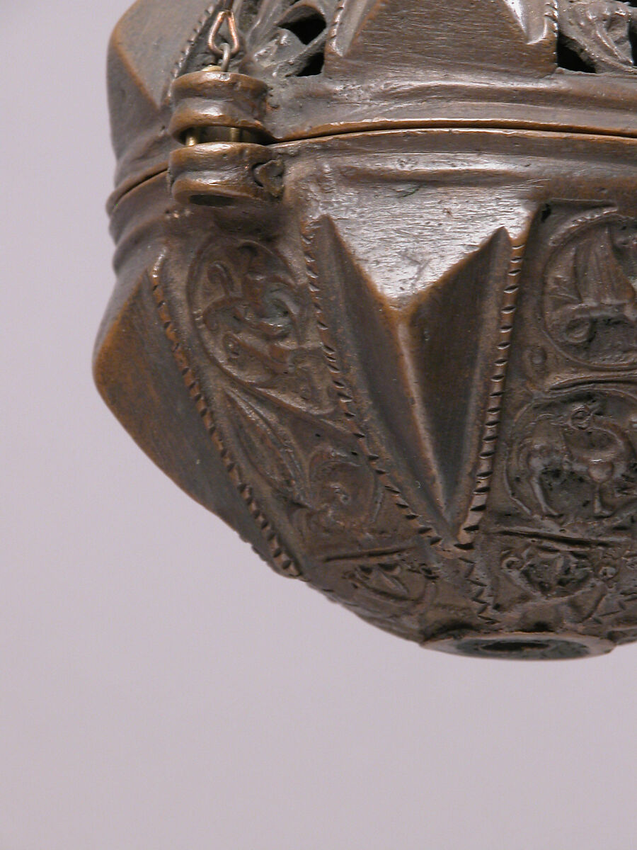 Censer with Animal and Scroll Motifs, Copper alloy, North Italian
