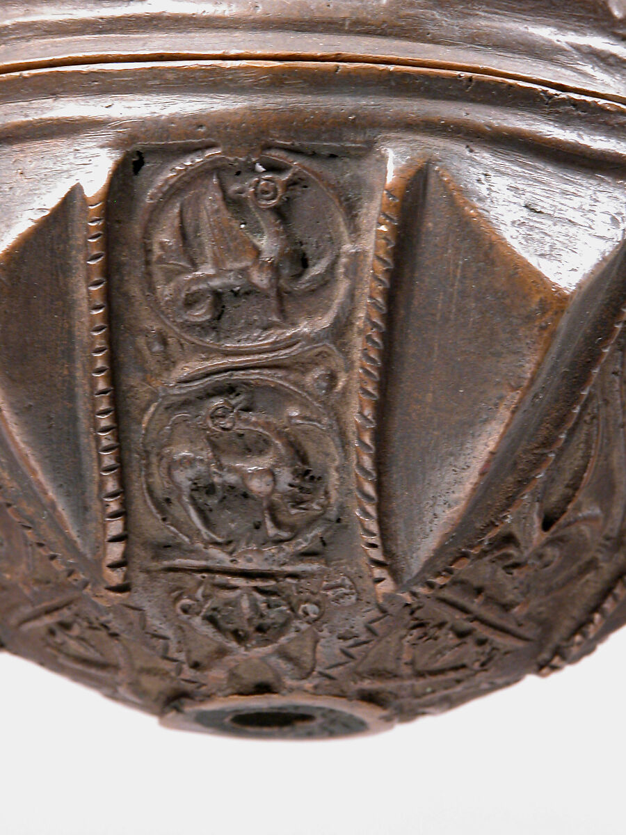 Censer with Animal and Scroll Motifs, Copper alloy, North Italian