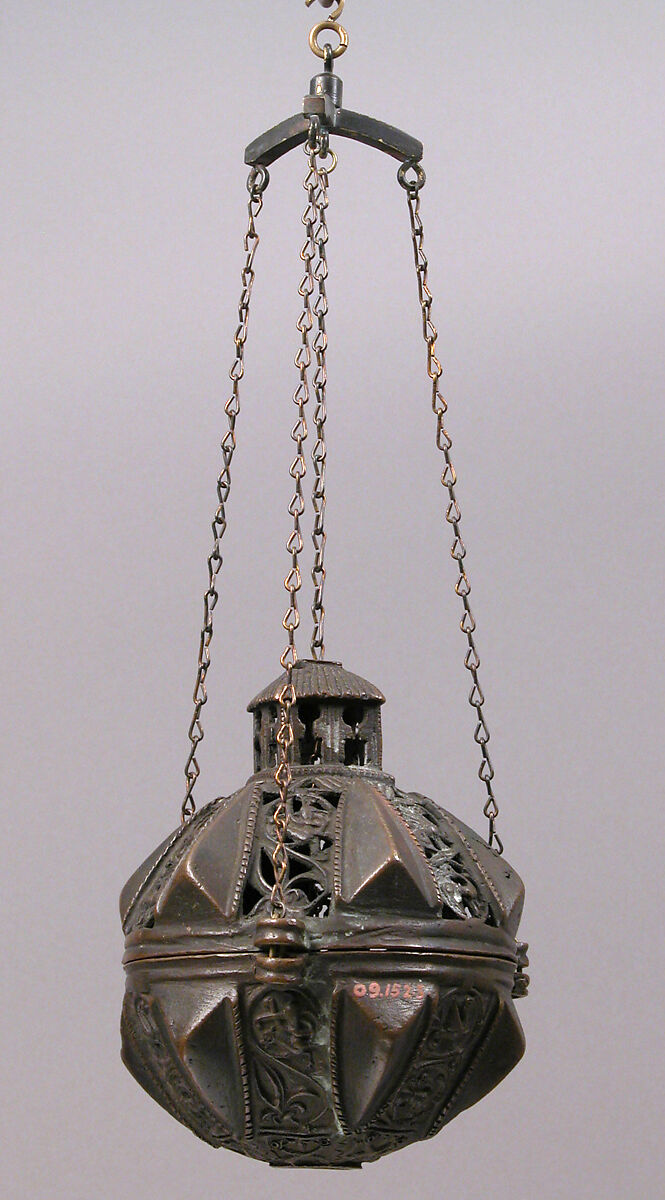 Censer with Animal and Scroll Motifs, Copper alloy, North Italian