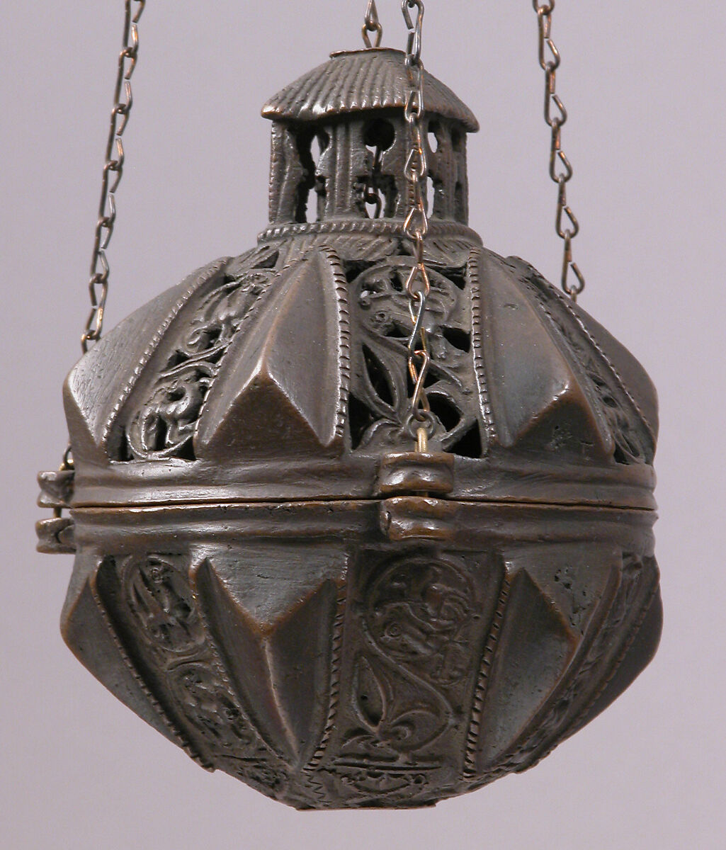 Censer with Animal and Scroll Motifs, Copper alloy, North Italian